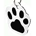 Stainless Steel Pet ID Tags Dog Tags Personalized Front and Back Engraving (Paw)