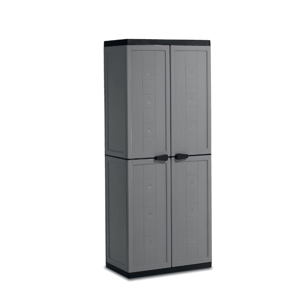 Kis Jolly 9732000 0444 01 Plastic Cupboard Tall Dark Grey/Black