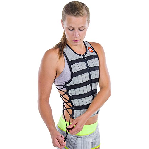 Hyperwear Hyper Vest PRO Unisex 10-Pound Adjustable Weighted Vest for Fitness Workouts, X-Large, Grey