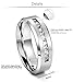 Jstyle Jewelry 8MM Titanium Rings for Men Wedding Engagement Rings Promise Size 8