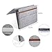 YUEMI Bedside Caddy Pocket, Home Sofa Bedside Desk Felt Hanging Storage Organizer Bag Holder with 5 Small Pockets for Organizing Books and More Small Something,Without Chemical Smelling(Light Grey) …