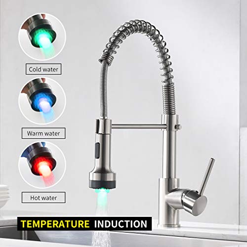 AIMADI Modern Kitchen Faucet Pull Down Sprayer,Stainless Steel Single