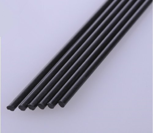 Autek 2x Ã˜2mm L200mm Carbon Fiber Rods for RC Plane