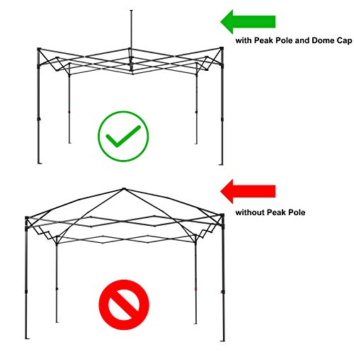 ABCCANOPY Replacement Canopy Top for Pop Up Canopy Tent (10x10, White