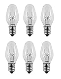 6 Pack Light Bulbs 15W for Scentsy Plug-In Warmer Wax Diffuser 15 Watt 120 Volts