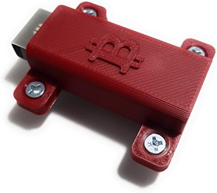 Ledger Nano S Hidden Mount - ProtectingCoin - Bitcoin Logo (RED), Cryptocurrency, Litecoin, Ripple, Bitcoin (Does not Include Ledger)