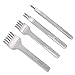 1/2/4/6 Prong Lacing Stitching Punch Leather Craft Kits Hole Punches (4mm)