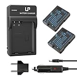 LP EN-EL14 EN EL14a Battery Charger Pack, 2-Pack Battery & Charger, Compatible with Nikon D3500, D5600, D3300, D5100, D5500, D3100, D3200, D5200, D5300, D3400, DF, P7000, P7100, P7700, P7800 & More
