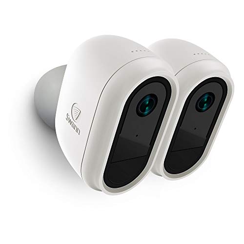 Swann-1080p-Full-HD-Wire-Free-Security-Camera-with-Heat-and-Motion-Sensing-and-Two-Way-Audio-Works-with-Google-Assistant-and-Alexa-White-Pack-of-2