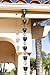 Monarch Rain Chains Aluminum Large Lotus Rain Chain, 8.5 ft Black Powder Coated Aluminum Decorative Rain Catcher Chain for Gutters, Black Aluminum Rain Gutter Replacement Downspout