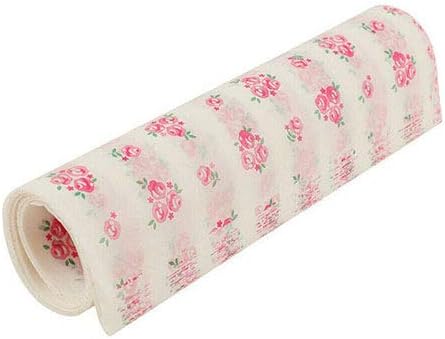 50 Sheets Wax Paper Food Wrapping Greaseproof Waterproof Liners Eco-Friendly Sustainable Food Storage Reusable Wax Wraps Tissue for Bread, Sandwich, Burger, Fries, Snacks, Fruits (Rose)