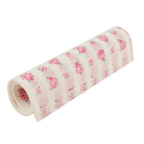 50 Sheets Wax Paper Food Wrapping Greaseproof Waterproof Liners Eco-Friendly Sustainable Food Storage Reusable Wax Wraps Tissue for Bread, Sandwich, Burger, Fries, Snacks, Fruits (Rose)