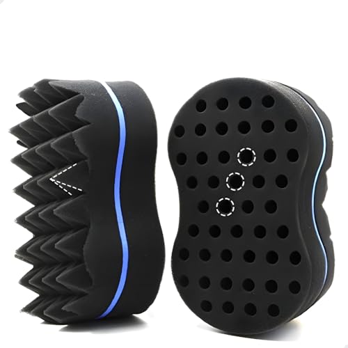 Esponja Nudred Dupla Face Para Cabelo Afro, Personalizada, Infinity, Profissional,Enrola Cabelo, Modeladora de Cabelo, Penteados Nudread, Torção de Cabelo, Estilo Trançado, Cabelo