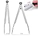 TUSMDO SM Non-stick Stainless Steel Kitchen Tongs - Salad tongs - Appetizer tongs - Barbecue tongs for Barbeque BBQ buffet bread food clips clamp…. with lock untesil