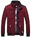 Olrek Men's Autumn And Fall Stand Colllar Outerwear Jacket Coat