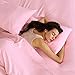 Bare Home Sheet Set - College Dorm Size - Luxury 1800 Ultra-Soft Microfiber Bed Sheets - Deep Pockets - Easy Fit - Extra Soft - 3 Piece Set (Twin XL, Light Pink)