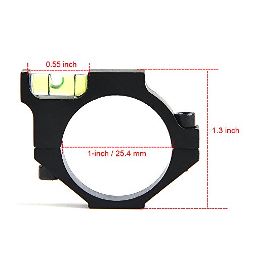 BESTSIGHT Bubble Level for 1in/30mm Tube Riflescope Anti-Cant Used for Shooting and Hunting (1inch) - Thumbnail 2