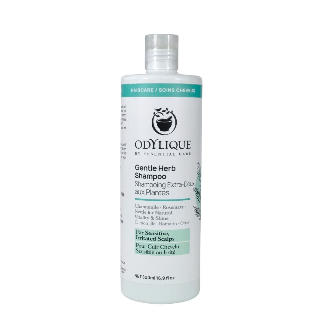 Odylique Gentle Herb Shampoo 500ml | For Sensitive Scalp | Organic & 100% Natural | Sulphate Free