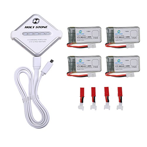 Holy stone 4-in-1 battery charger and 4pcs 3.7v 380mah …