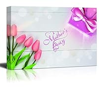 Canvas Wall Art Mother's Day Theme Canvas Prints Home Artwork Decoration for Living Room Bedroom - 12x18 inches
