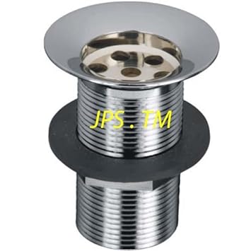 JPS Stainless Steel Full Thread Waste Coupling for Wash Basin (Silver)