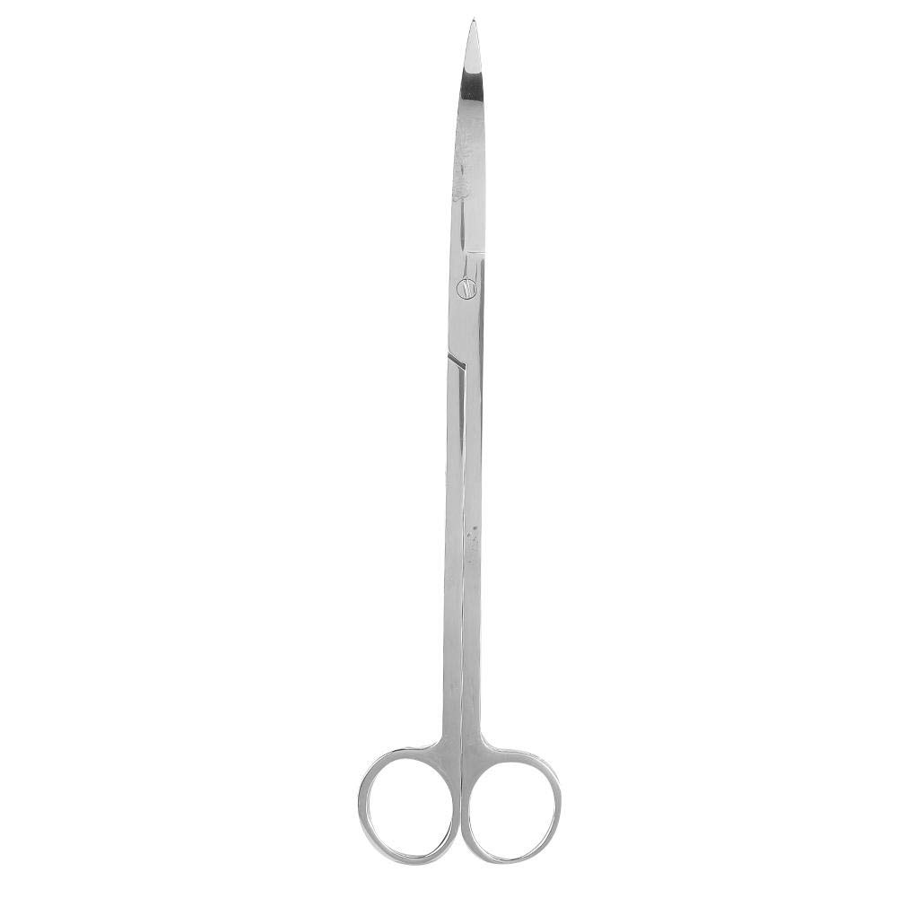 Stainless Steel Water Grass Scissors, Aquatic Plant Trimming Tool for Fish Tank Aquarium Straight Elbow Wave Head Long Scissors(Curved Scissors)
