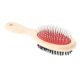 Hengsong Pet Cat Dog Puppy Double Sided Hair Fur Grooming Groom Comb Brush Care Tools (S)