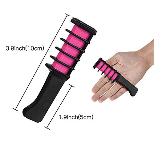 Hair Chalk Comb Temporary Bright NonToxic Kids Hair Color Dye, Gifts