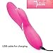 USB Rechargeable Vibrating Massager – NO LONGER LOOK FOR BATTERIES – 10 Speed Vibration Patterns & 7 Rotations, Dual Action, AND 100% WATER RESISTANT – The Secret Rabbit – by Blissful Secrets
