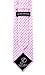 Scott Allan Pink Ties for Men | Woven Checkered Necktie | Pink & White Mens Tie | Cancer Awareness Tie | Corbatas Para rosado