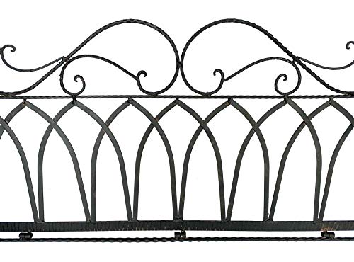 DanDiBo Hollywoodschaukel Metall 2 Sitzer Antik Vintage 1868 Schmiedeeisen Gartenschaukel Garten – Bild 5
