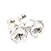 pewterhooter® women’s 925 Sterling silver stud earrings made with sparkling White crystal from Swarovski®. Gift box. Made in the UK. Hypoallergenic & Nickle Free for Sensitive Ears.