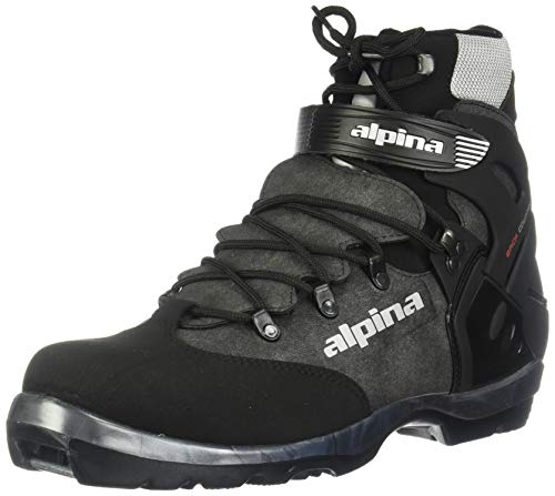 Alpina BC-1550 Back-Country Nordic Cross-Country Ski Boots, for use with NNN-BC Bindings, Black/Silver, 42