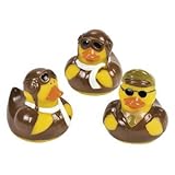 Fun Express Pilot Aviator Rubber Ducks (12 Count)