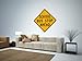 Street & Traffic Sign Wall Decals - School Bus Stop Ahead Word Sign - 12 inch Removable Graphic