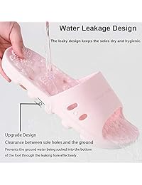 Pantuflas de ducha con agujeros de drenaje de secado rápido para baño, zapatillas de gimnasio, suela suave, puntera abierta, zapatillas de casa para hombres y mujeres