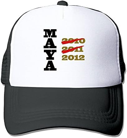 Jia De Ba Funny Maya Soon Hat,Calendar Hat,2012 Hat Adult Trucker Cap Baseball Dad Mesh Hat Black
