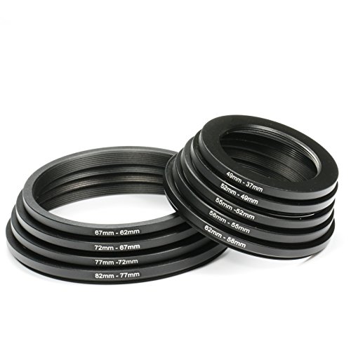 Filter Ring Adapter, K&F Concept 18pcs Camera Lens Filter Metal