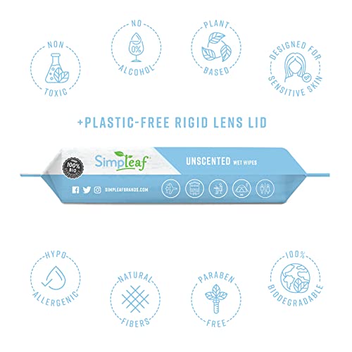 Simpleaf Flushable Wipes For Adults Flushable Wet Wipes Paraben