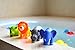 Joyin Toy 12 Pack 3.5'' Squirt Squeaker Bath Toys with Toy Organizer for Fun Bath.