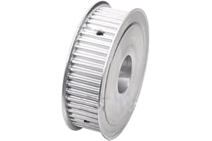 HJZ-US 5M 60T Timing Pulley 5mm Pitch 8mm Bore 16mm Tooth Width Aluminum Synchronous Wheel Without Step for 15mm Width Belt (5M 60T; Tooth Width:16mm, bore:8mm, 1)