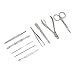 Rong Keast stainless steel manicure Set of 12Pcs,Professional Grooming Kit,pedicure tools professional，pedicure manicure kit，nail clipper set，Nail Tools with Luxurious Travel Case