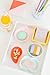 Sugar & Cloth White Melamine Tray and Multicolor Condiment Cups Set, 8 Pieces