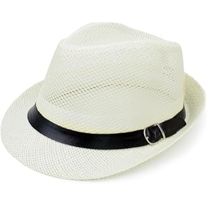 Mens Fedora Classic Hat Short Brim Fedora Hats Summer Beach Hat Breathable Mesh Hats for Men Women