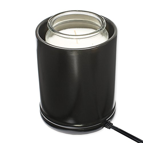 Mom Beauty Love Black Ceramic Stoneware Electric Large Jar Candle