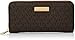 Michael Kors Women's Jet Set Continental Wallet, Brown, OS