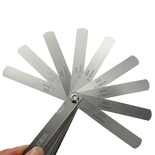 LovesTown Master Feeler Gauge Gap Measure 32 Blade Gap Measuring Tool