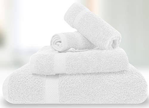 5 Luxury+Bath+Towel+Set+White