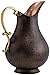CopperBull Heavy Gauge 100% Pure Solid Hammered Copper Moscow Mule Water Pitcher, 70 fl. Oz (Antiqued Copper)