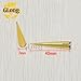 10pcs 7 * 40mm Screwback Spikes Buckles Cone Studs Silver Golden Punk Rock Leathercraft Rivet GZ025-40+B6S(Mix-s)